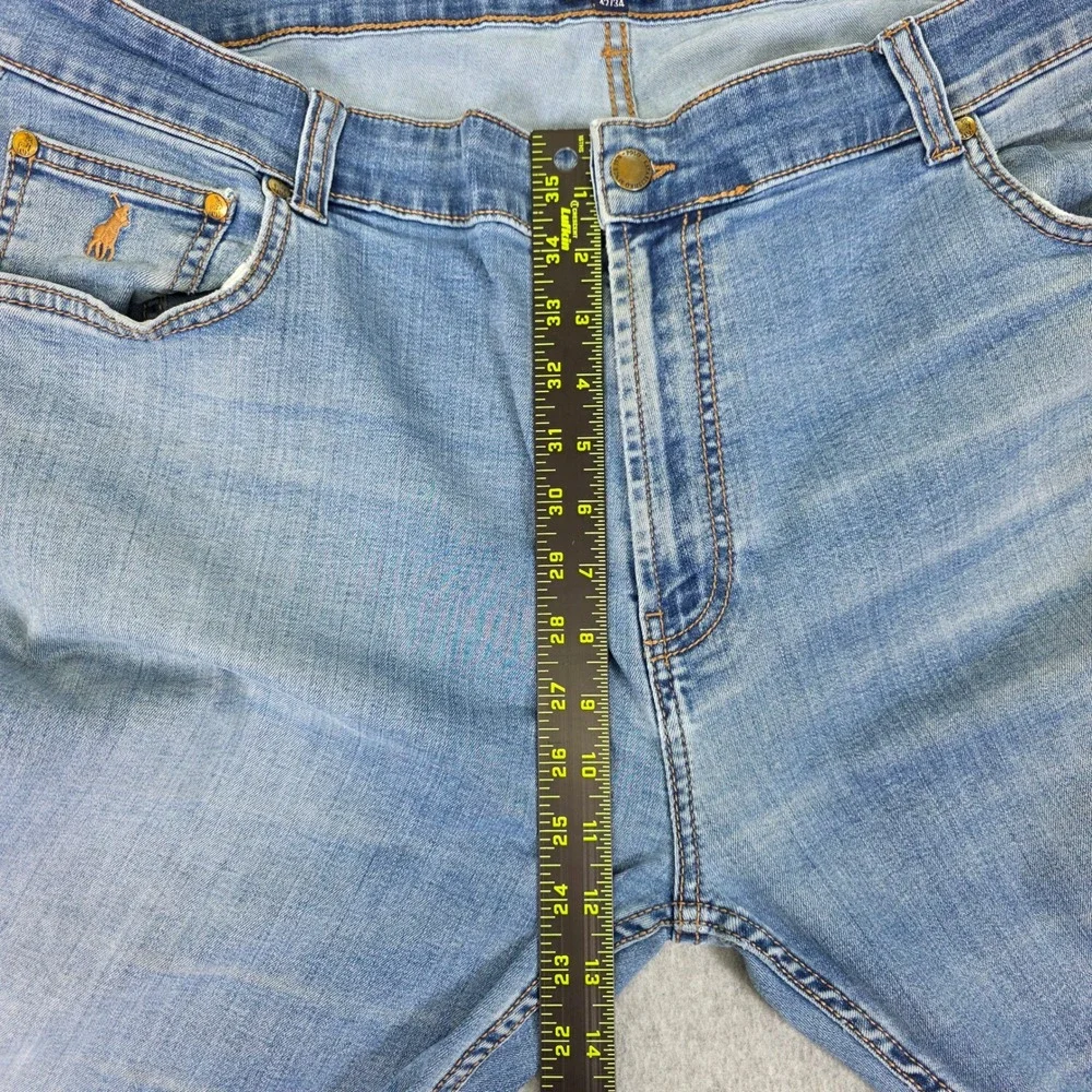 Polo Ralph Lauren Simon Jeans Men's 42/29 Light Wash Blue Straight‎ Leg Denim